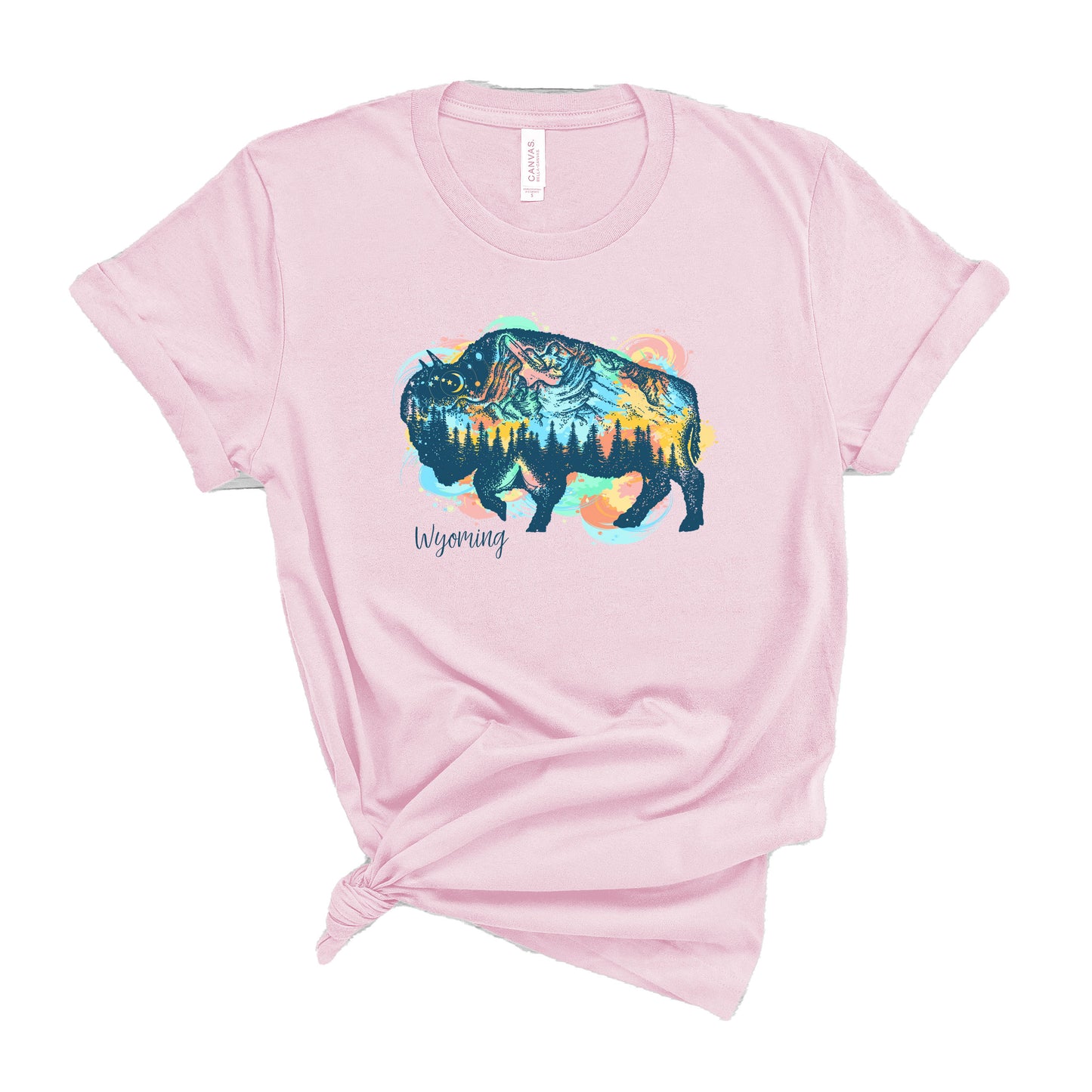 Wyoming Bison Collage T-Shirt
