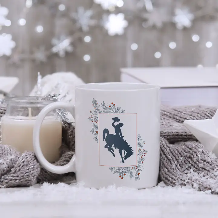Winter Wyoming Steamboat White Ceramic Mug