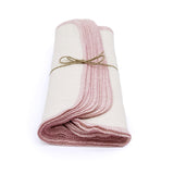 Pink Paperless Towels - bright white or natural birdseye reusable paper towel alternative