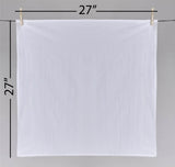 a white cloth hanging on a clothes line