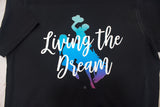 Living the Dream Wyo style - Ladie's Wyoming bucking horse t-shirt