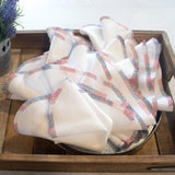 Patriotic red, white, & blue unpaper towel collection - 1 dozen paperless towels on bright white birdseye cotton