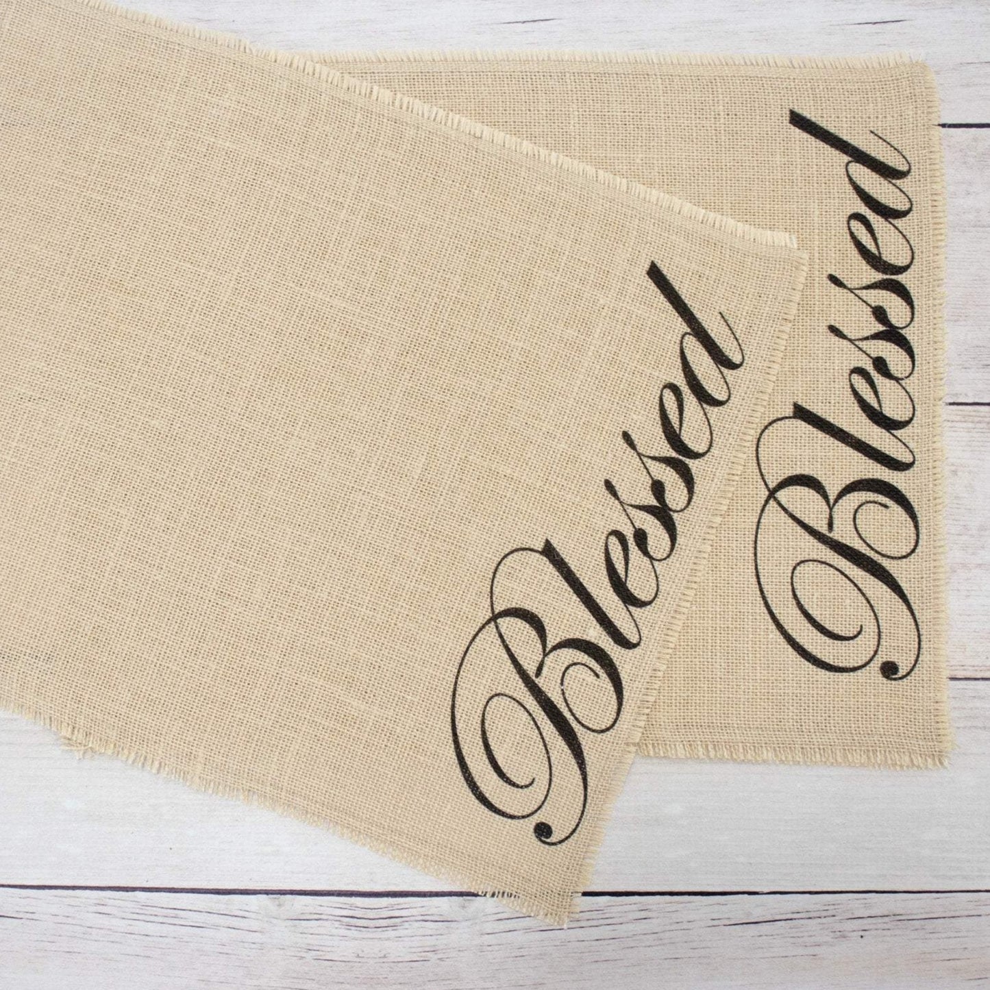 Blessed Burlap Placemats
