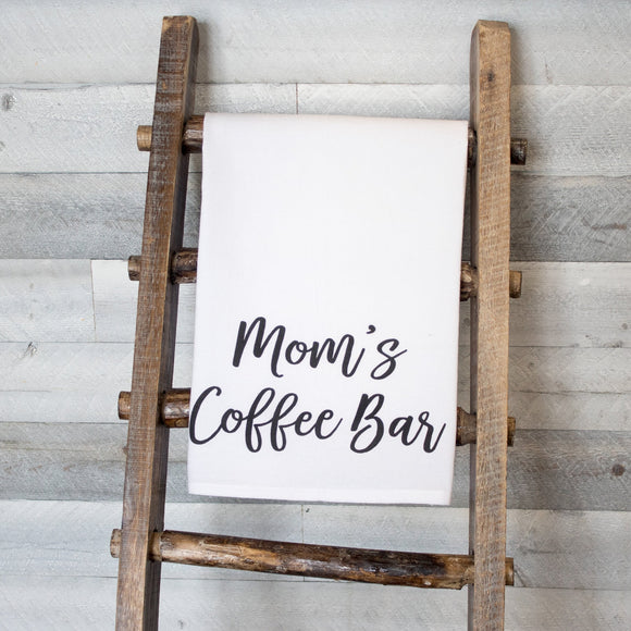 Mom's Coffee Bar - premium tea towel