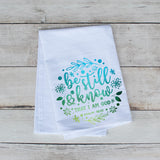 Set of two Easter Premium Tea Towel - He is Risen and Be Still & Know, spring decor, easter gift for mom