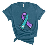 You Matter t-shirt - Teal Purple Suicide Awareness Prevention ribbon