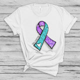 You Matter t-shirt - Teal Purple Suicide Awareness Prevention ribbon