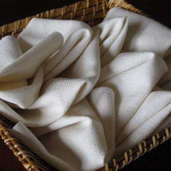 One Dozen Unbleached Birdseye Unpaper Towels