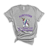 Aunticorn T-Shirt - Funny Glitter Unicorn shirt for the cool Aunt - multiple colors