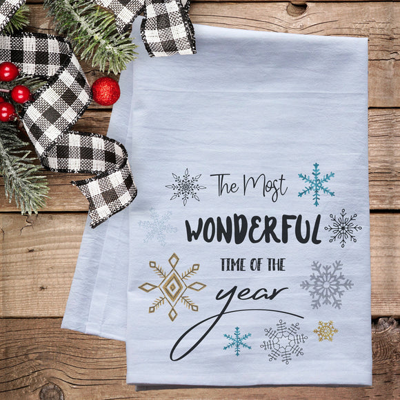 The Most Wonderful Time of the Year Tea Towel