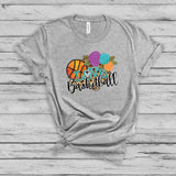 Love Basketball & Flowers on Leopard, Basketball Mom, Team Shirt, Basketball Girl, Love of Sports