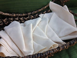 Extra Large Natural Cloth Paper Towel Replacements - 14x14 Paperless Towels or Cloth Napkins for an Eco-Friendly Home
