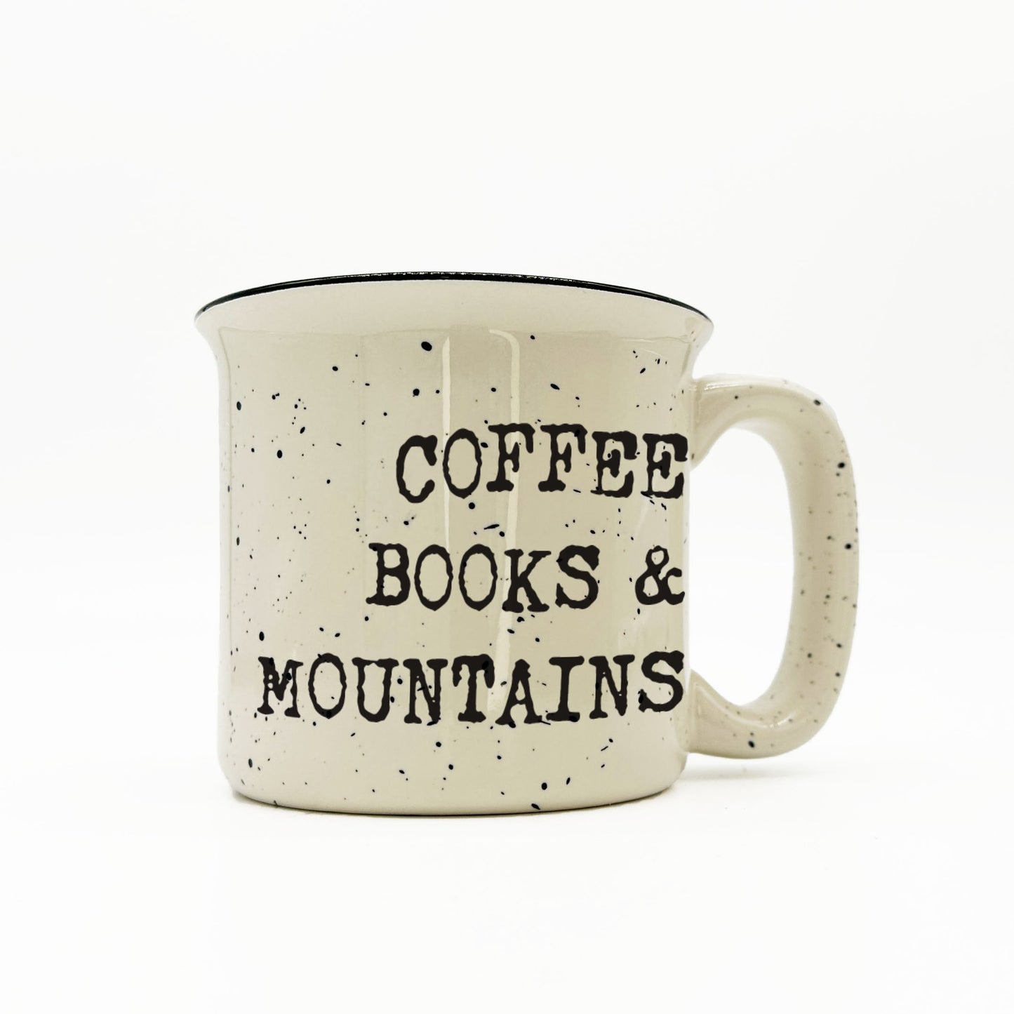 Books Coffee Mountains Camp Style Ceramic Coffee Mug