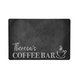 Personalized Chalkboard Coffee Maker Mat - Customizable Kitchen Accessory - Ideal for Coffee Lovers