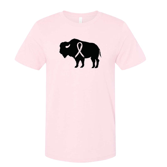 Awareness Bison Pale Pink Crewneck Hoddie Short Long Sleeve Shirt