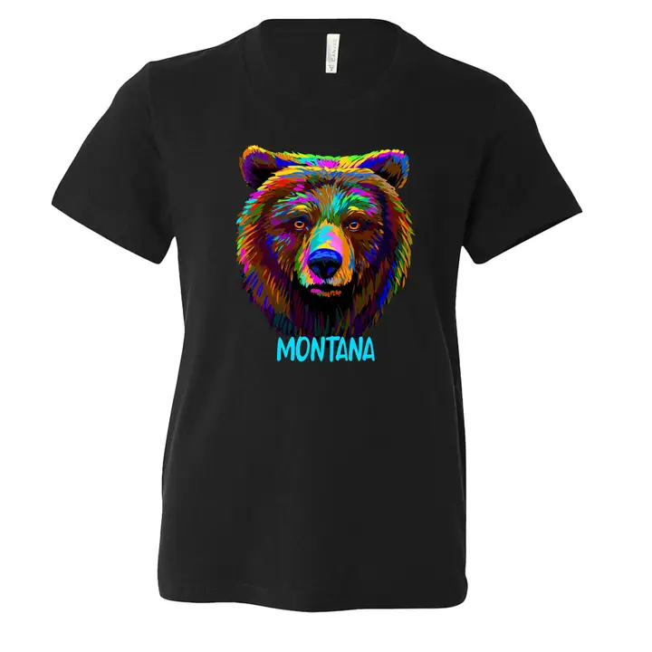 Colorful Bear Youth Toddler Baby T-Shirt – Personalized with Free Name Drop