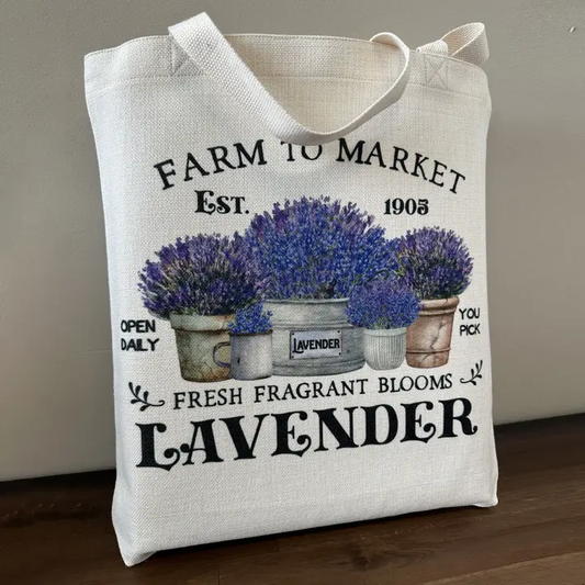 Fresh Lavender Canvas Tote Bag
