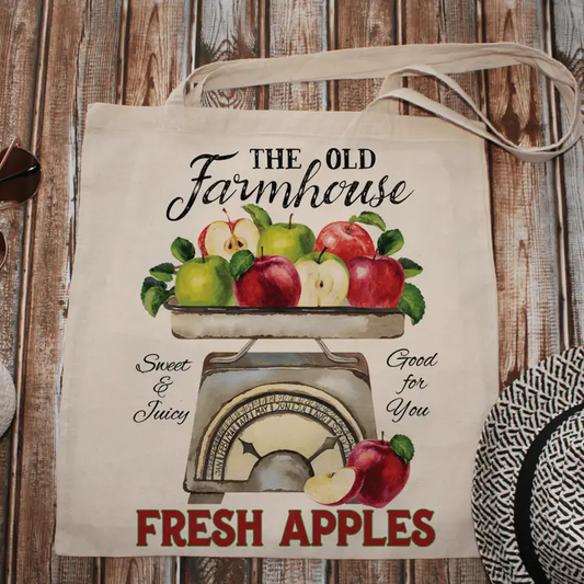 Fresh Apples Canvas Tote Bag