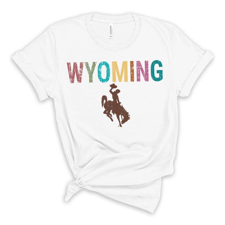 Distressed Wyoming T-Shirt – Vintage-Inspired Rustic Style