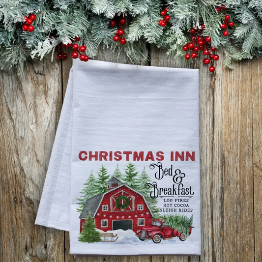 Christmas Inn Linen Placemat – Festive Holiday Table Decor