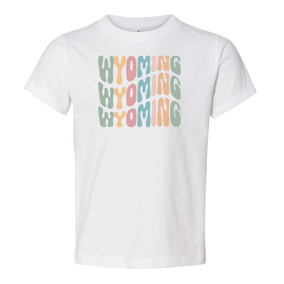 Retro Wyoming Wav Youth Toddler Baby T-Shirt - Kids Tee