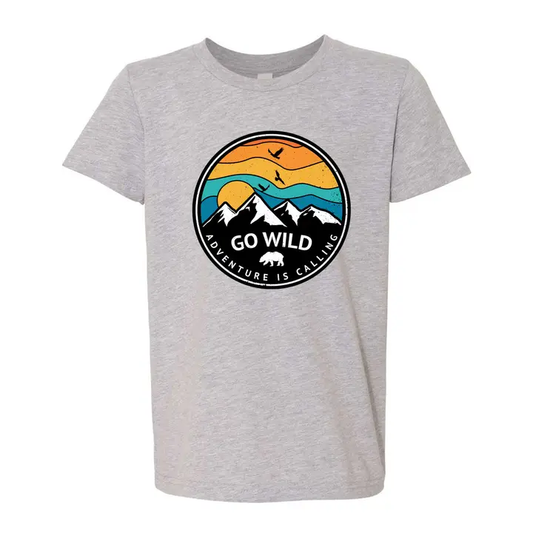 Go Wild Youth Toddler Baby T-Shirt – Adventure-Inspired Mountain Kids Tee
