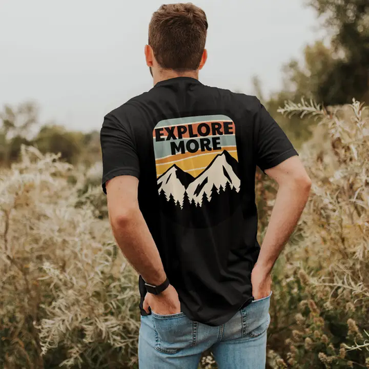 Explore More T-Shirt – Customizable Men’s Unisex Tee with Name Drop