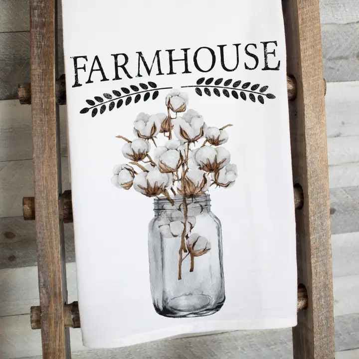 Farmhouse Flour Sack Tea Towel – Rustic & Functional Kitchen Decor