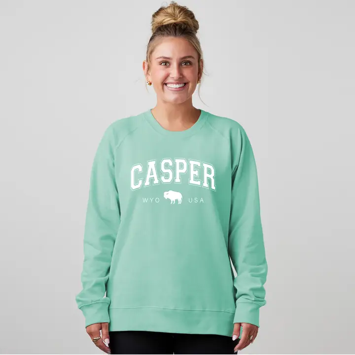 Custom Wyoming Collegiate Style Tunic Crewneck – Personalized Comfort & Style