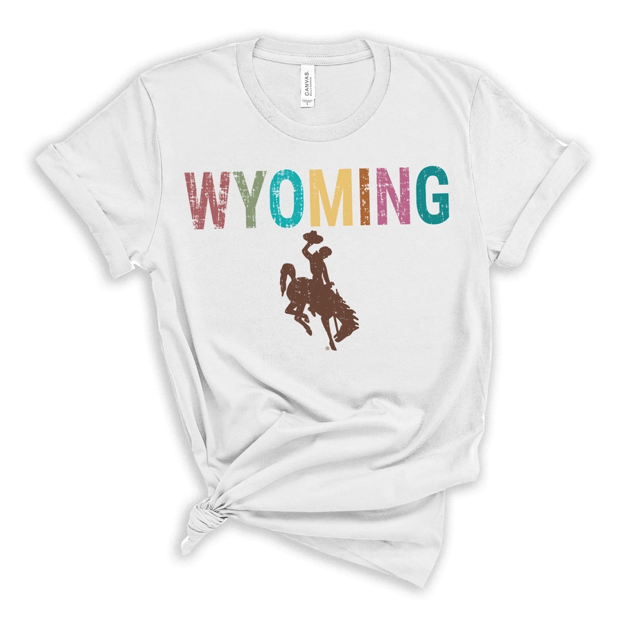 Distressed Wyoming T-Shirt – Vintage-Inspired Rustic Style