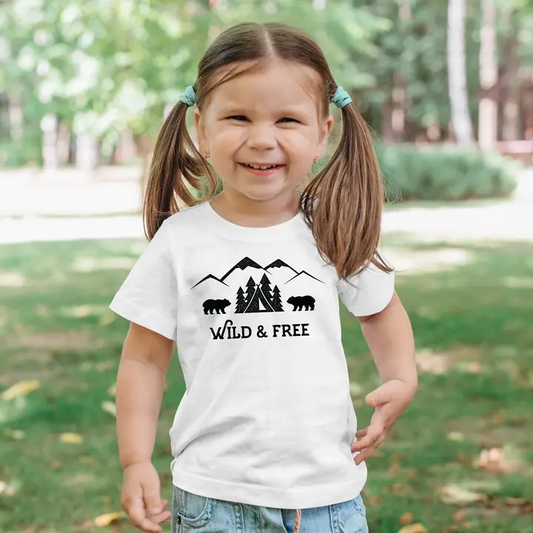 Wild & Free BearYouth Toddler Baby T-Shirt - Kids Tee