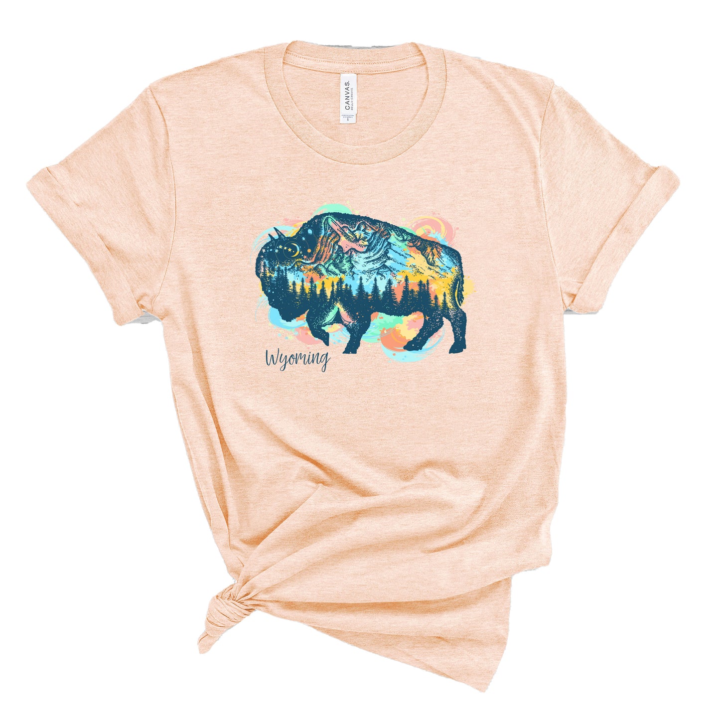 Wyoming Bison Collage T-Shirt