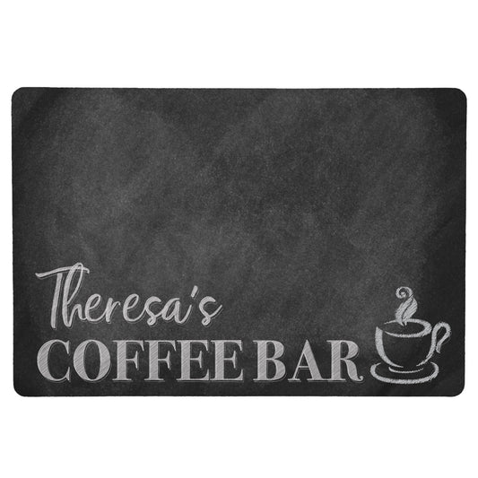 Personalized Chalkboard Coffee Maker Mat