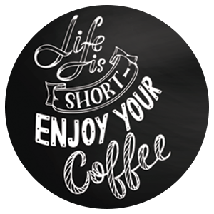 Life is Short, Enjoy Your Coffee Coffee Maker Mat