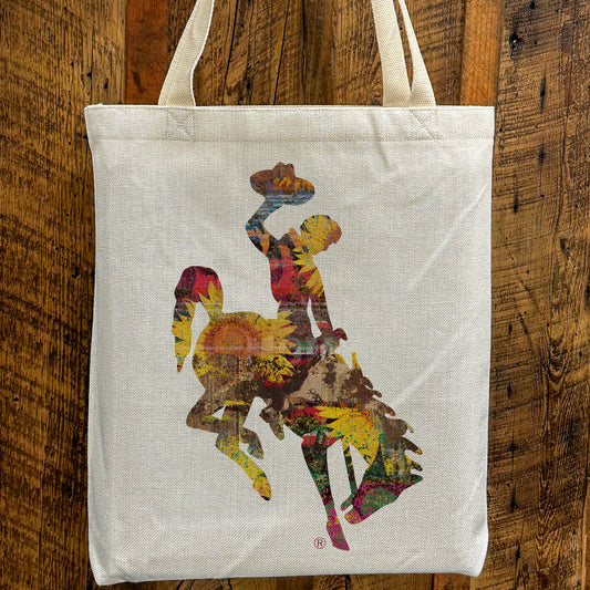 Sunflower Bucking Horse Tote
