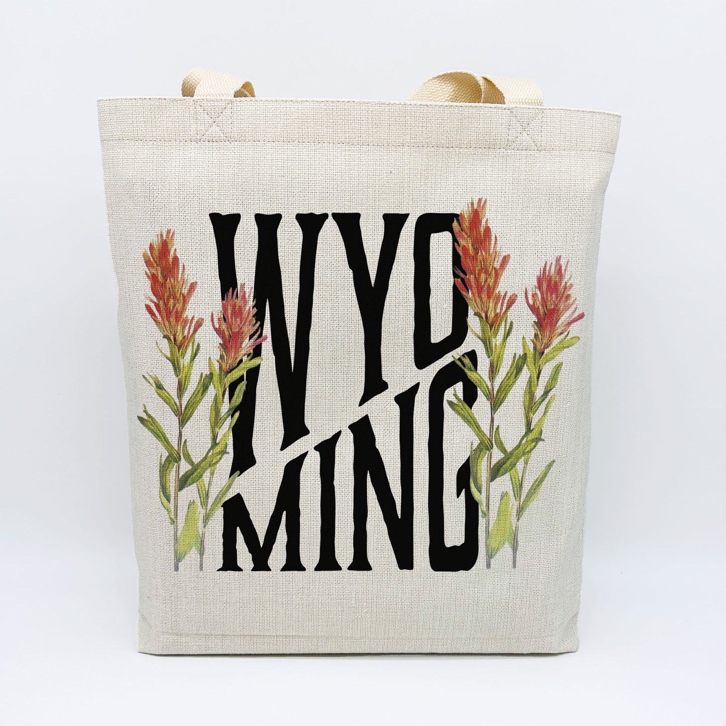 Wyoming Indian Paintbrush Tote Bag