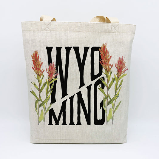 Wyoming Indian Paintbrush Tote Bag