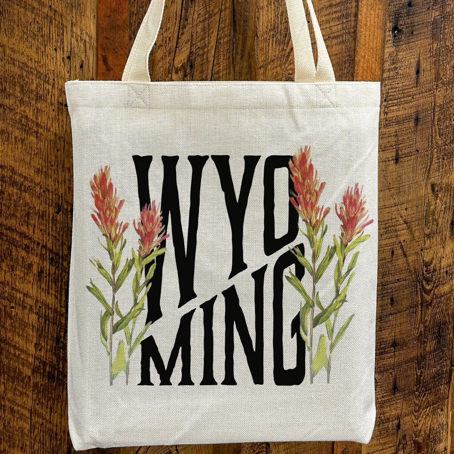 Wyoming Indian Paintbrush Tote Bag
