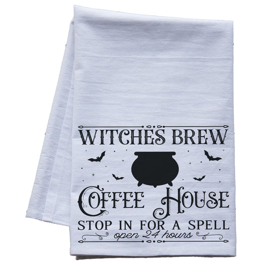 Witches Brew Coffee House Tea Towel