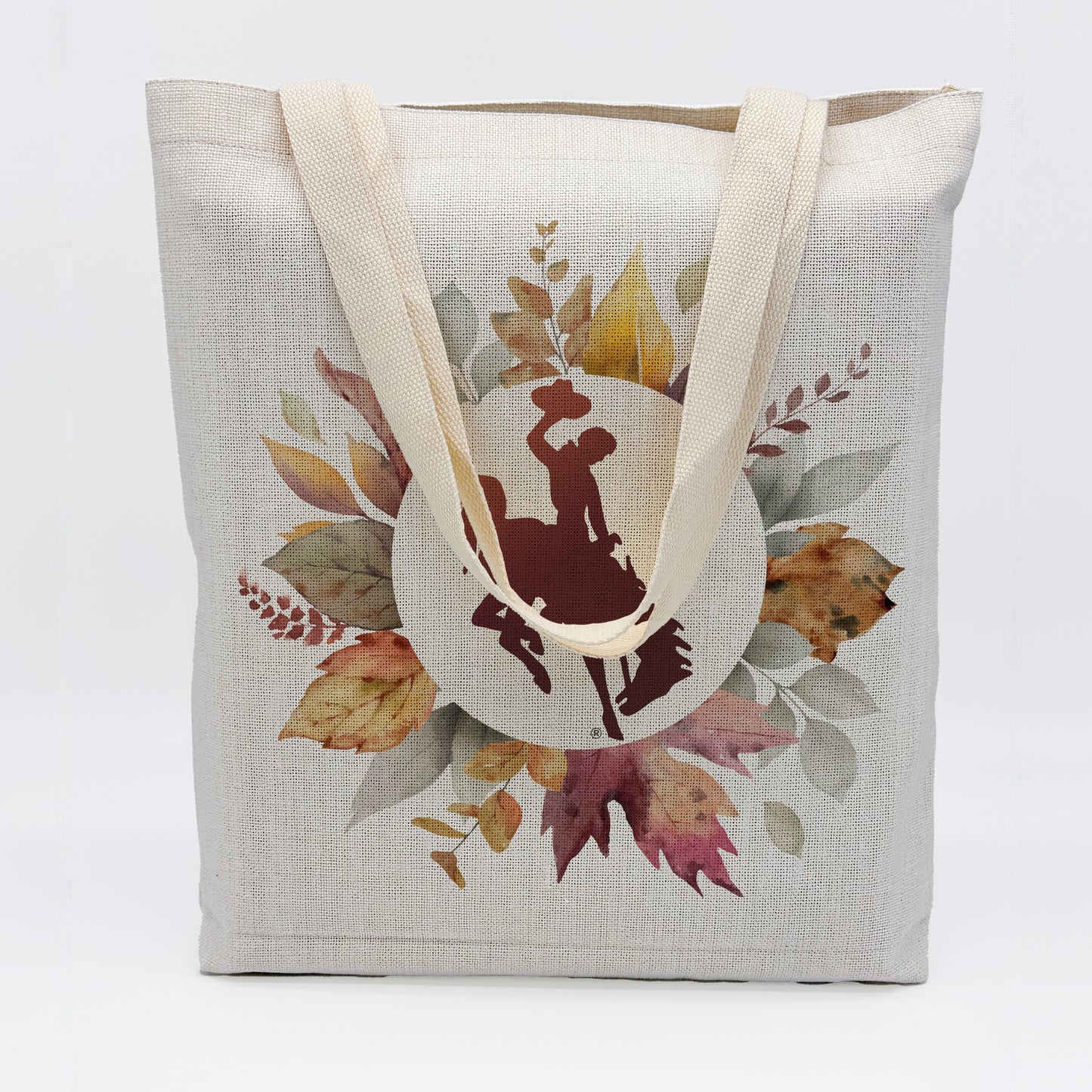 Autumn Leaves Bucking Horse Tote