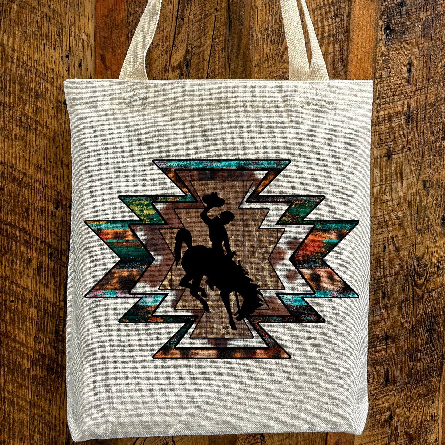 Aztec Bucking Horse Tote