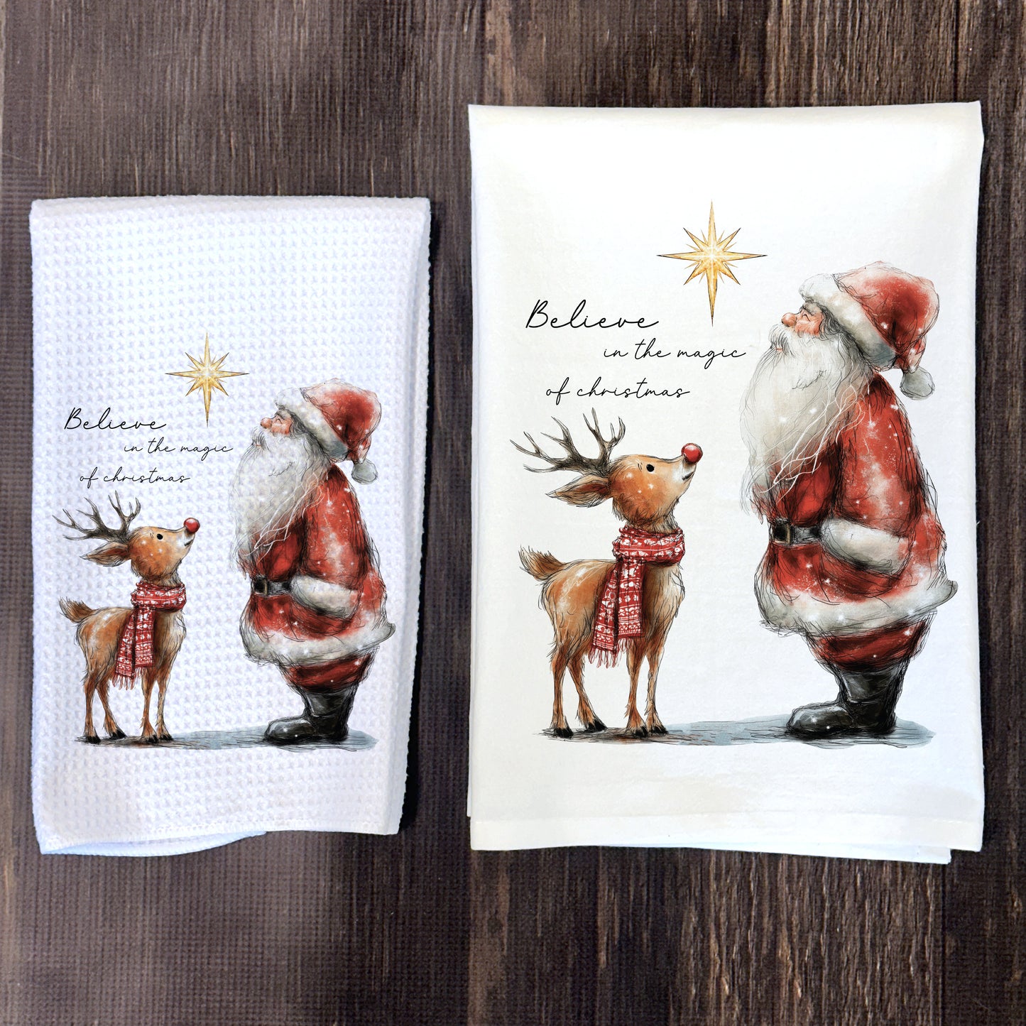 Believe in the Magic of Christmas Tea Towel