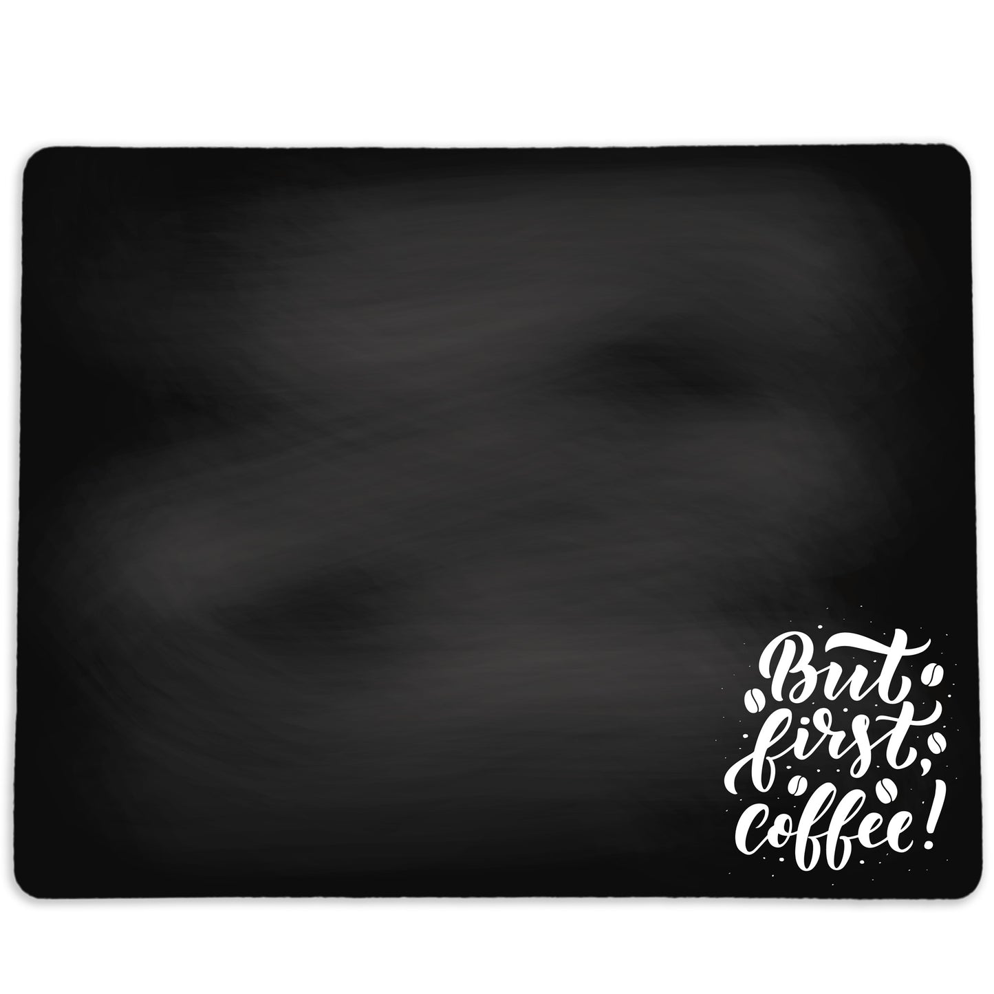 But First Coffee Chalkboard Coffee Mat