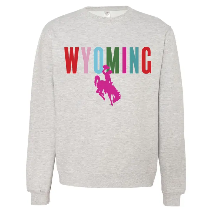 Bright Wyoming Sweatshirt or Hoodie – Cozy Western Pride Apparel