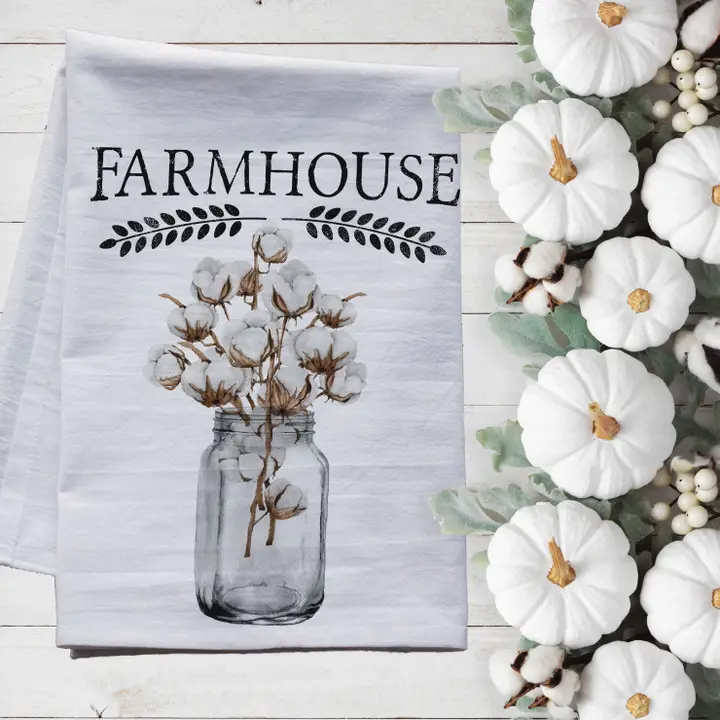 Farmhouse Flour Sack Tea Towel – Rustic & Functional Kitchen Decor