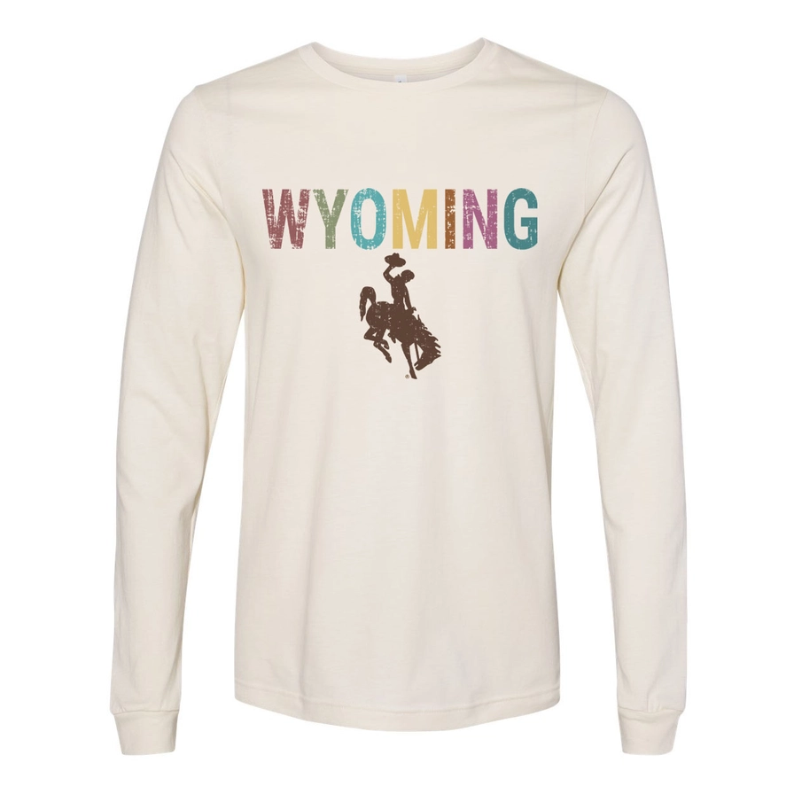 Distressed Wyoming T-Shirt – Vintage-Inspired Rustic Style