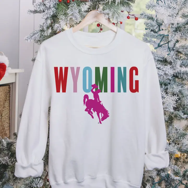 Bright Wyoming Sweatshirt or Hoodie – Cozy Western Pride Apparel