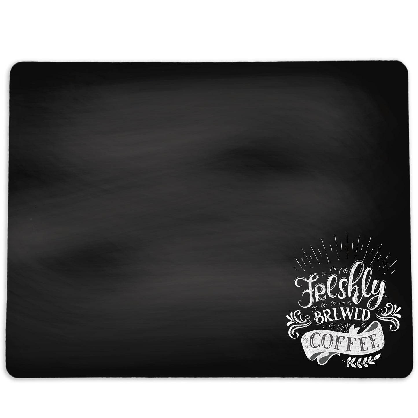 Freshly Brewed Coffee Chalkboard Coffee Mat