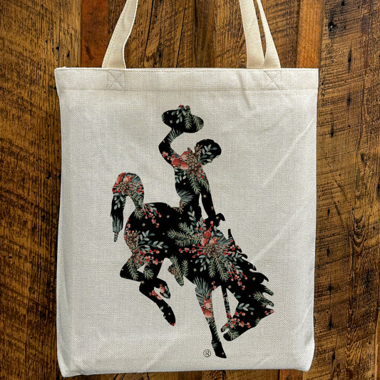 Pine & Pip Berry Black Bucking Horse Tote