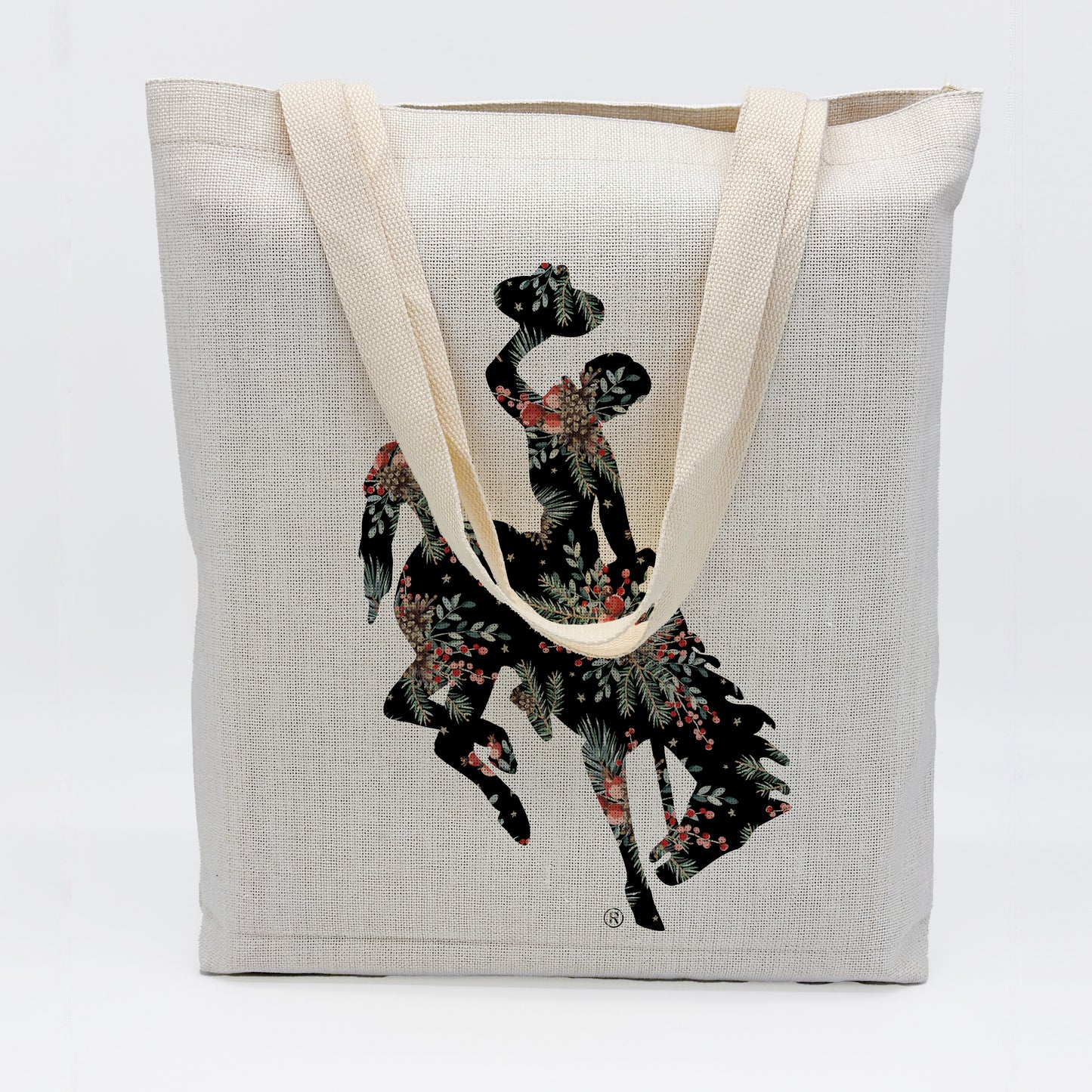 Pine & Pip Berry Black Bucking Horse Tote